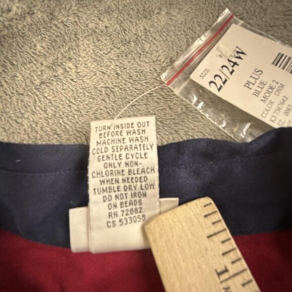 Vintage Fashion Bug Shirt Womens 22/24W Patchwork Embroidered Christmas Winter - Picture 10 of 14